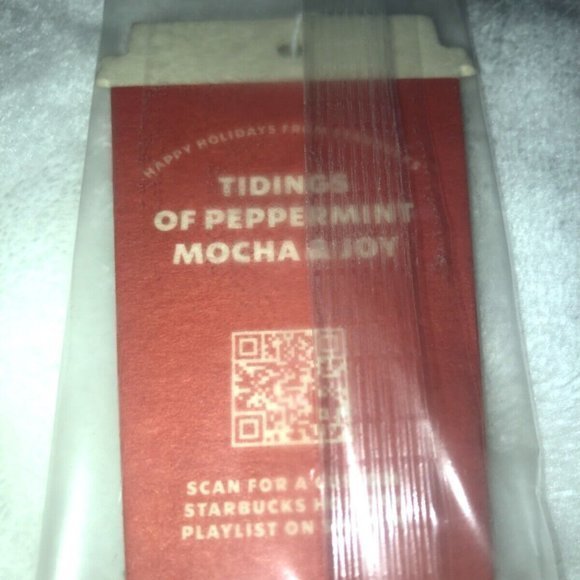 Rare Starbucks Peppermint Mocha Coffee Cup Shape Car‎ Air Freshener 2020 - Picture 7 of 9